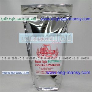 تغليف دقيق جوز الهند  بأكياس ألمنيوم فويل من شركة مهندس منسي للتغليف الحديث و مستلزماتع العصرية